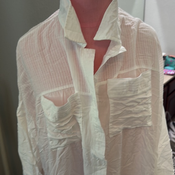 White Bathing Suit Coverup - Picture 2 of 2